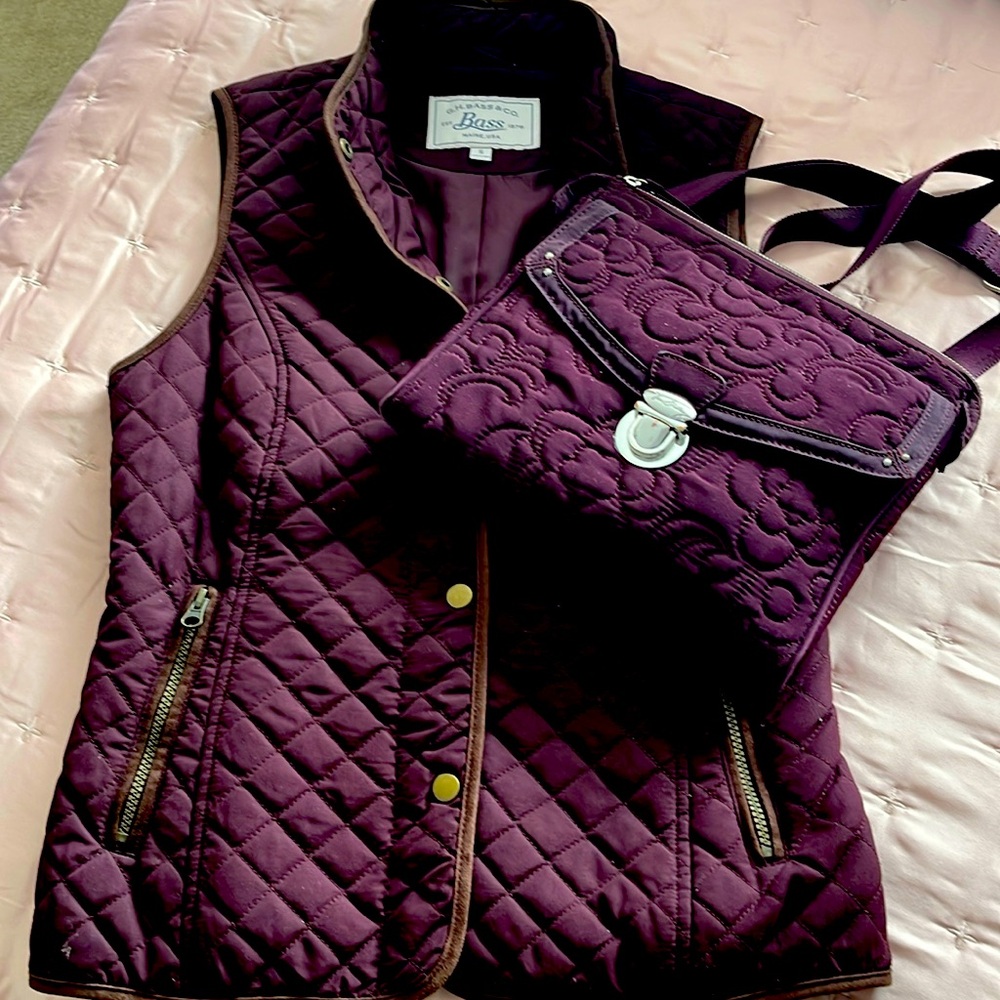 Vera Bradley Crossbody & Bass Vest size Small